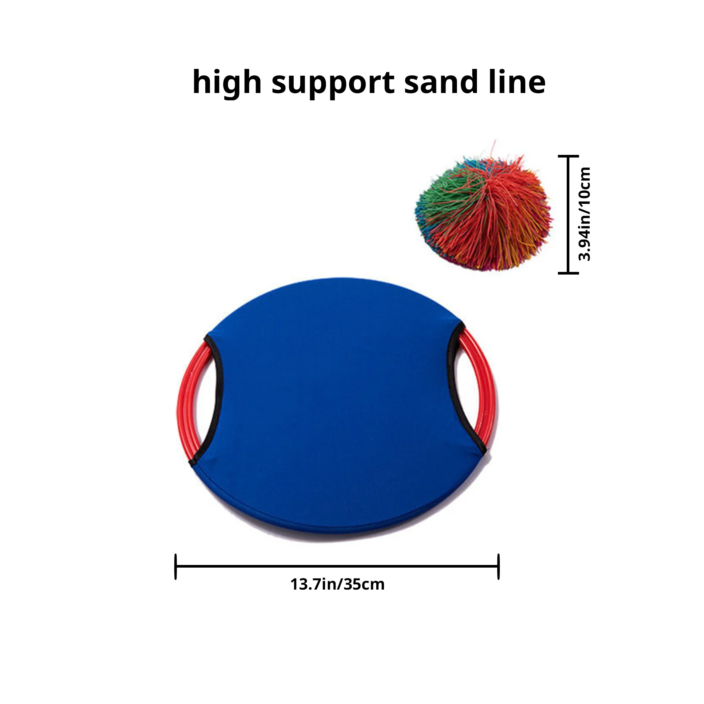 Bouncing Circle Throwing Training Toys Kids Adult Outdoor Interactive Cooperative Games Elastic Paddle Ball Fun Game