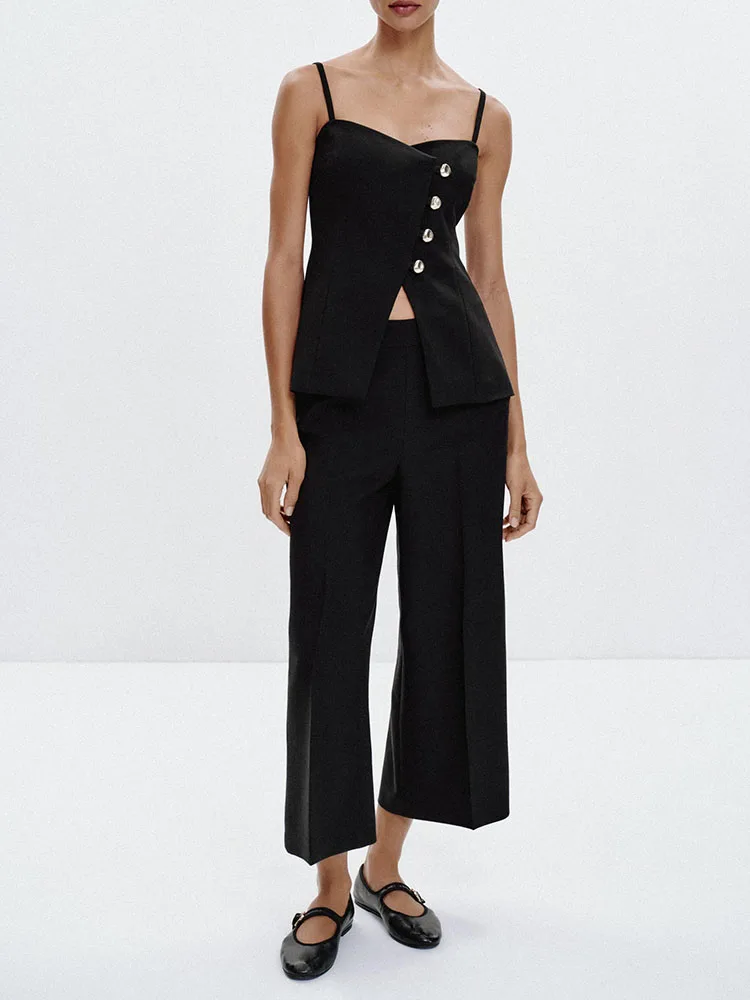 Estate 2025 New Faionable Donna Svel V-Ne Button up Top Ele Quali Etnico Sle Costume di scena 83296 800