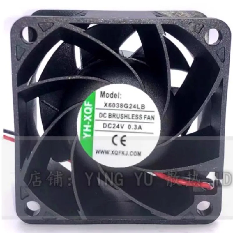 

Новый охлаждающий вентилятор для YH-XQF X6038G24LB, 24 В постоянного тока, 0,3 А, охлаждающий вентилятор 60x60x38 мм
