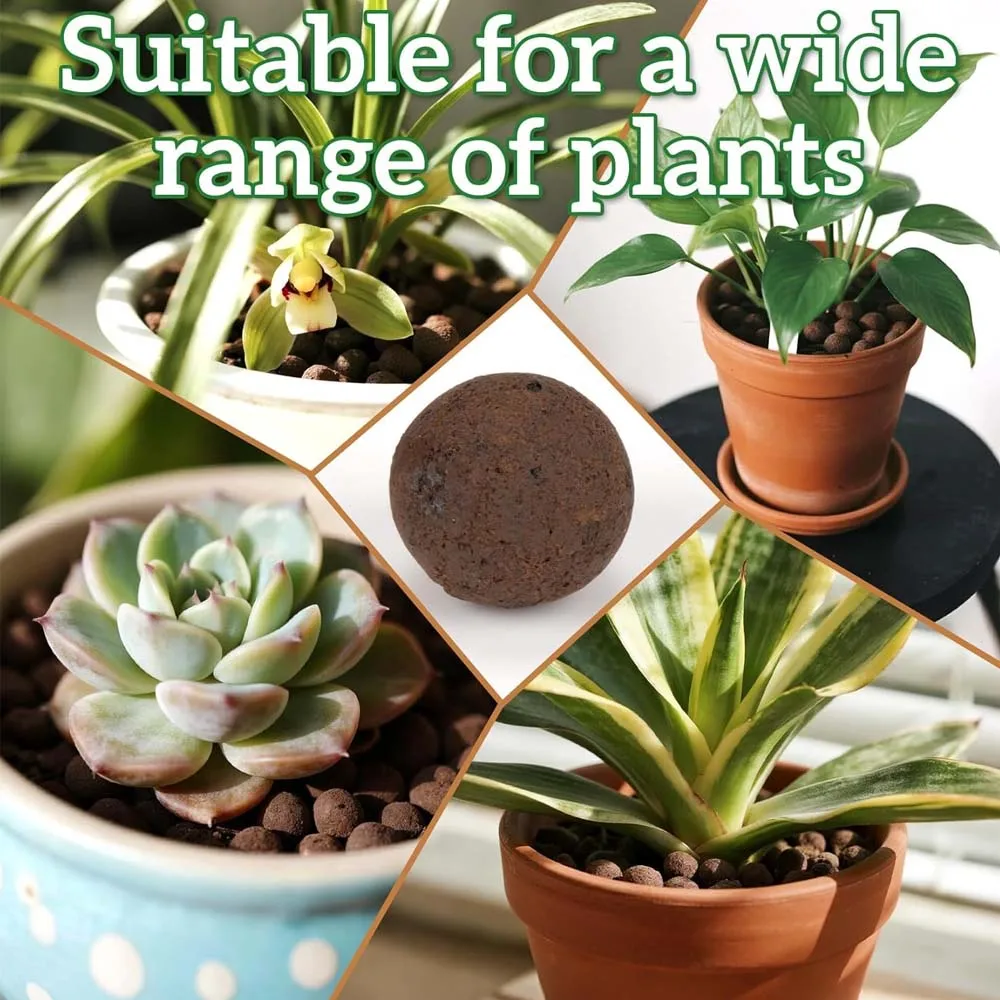 Leca الطين الحصى للنباتات كرات الطين للنباتات الحصى للنباتات الداخلية المائية تزايد البستنة الديكور Aquaponics