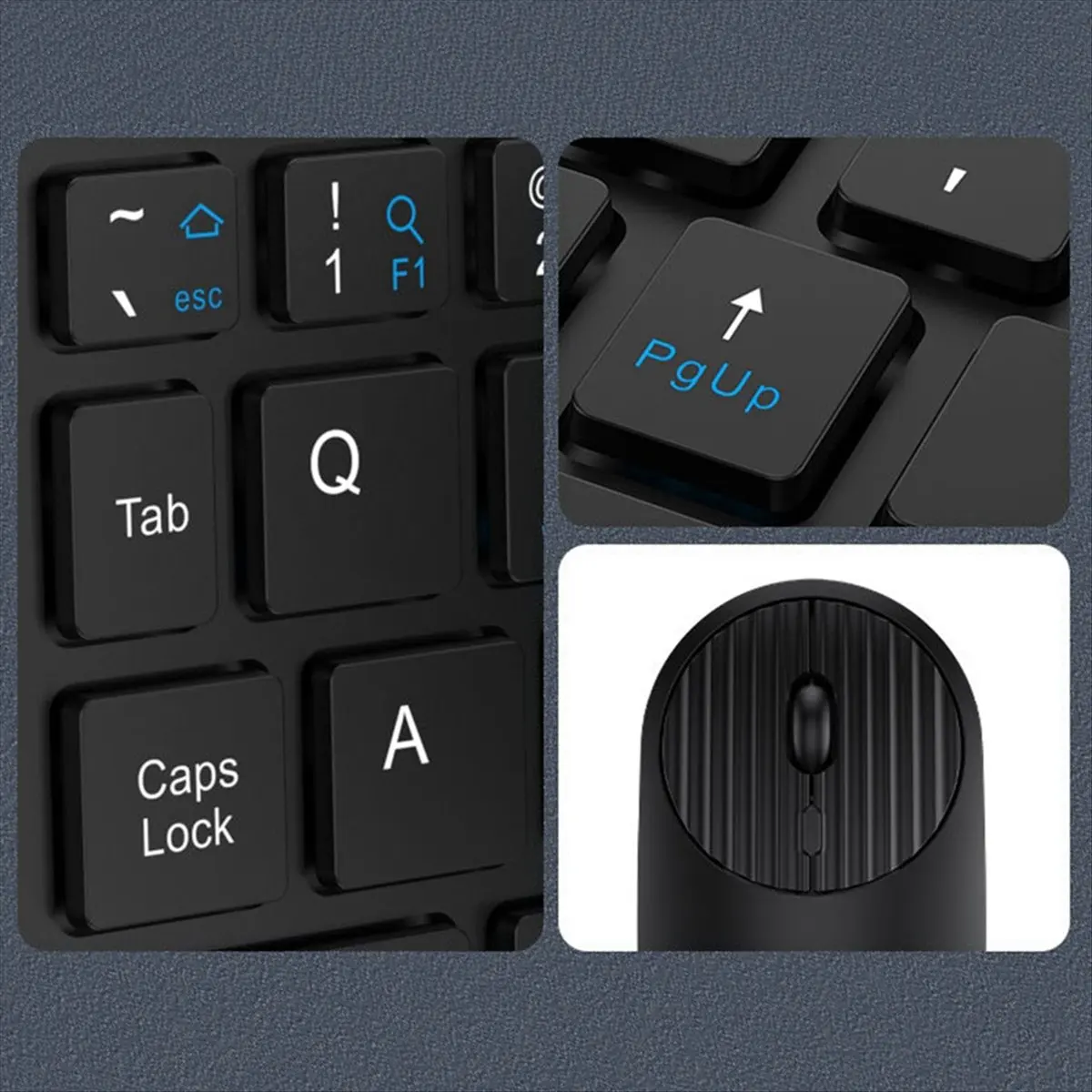 ■★New Arrival Fashion  2.4g Wireless Bluetooth Keyboard and Mouse Set TYPE-C Charging Suitable for Mobile Phones and Tablets Fol