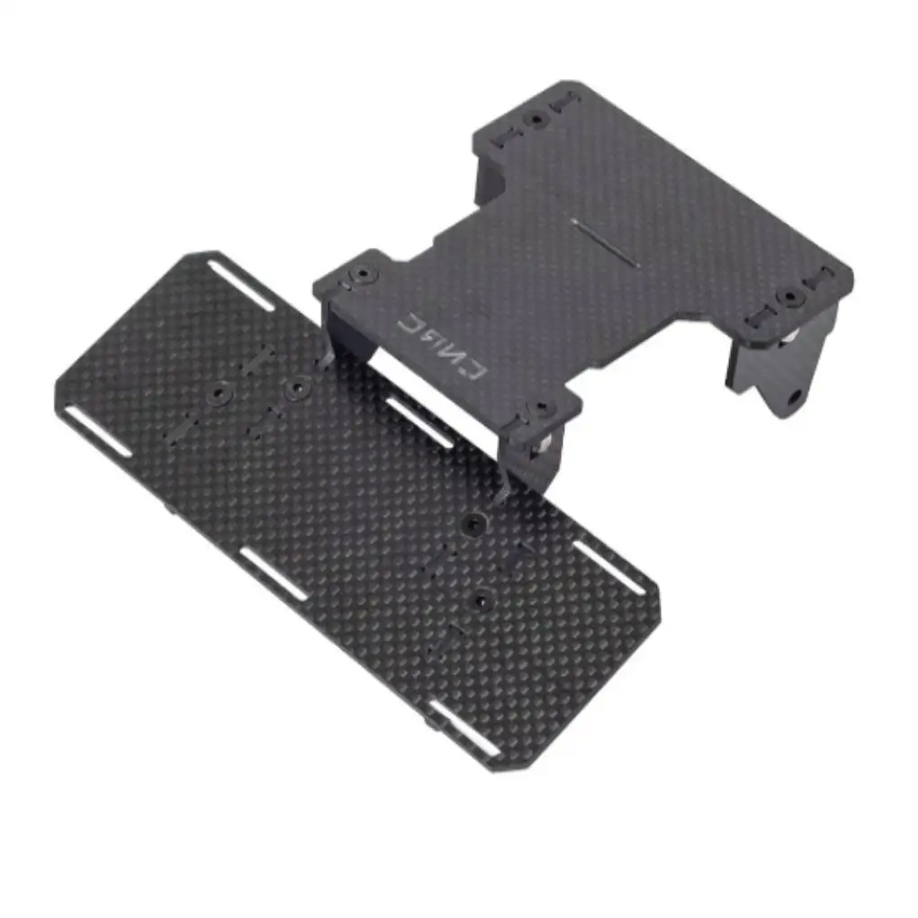 

RCGOFOLLOW 1 10 Carbon Fiber Hard To Deform Battery Mount Plate Rc Battery Mount Plate For Axial SCX10 RC Car Part