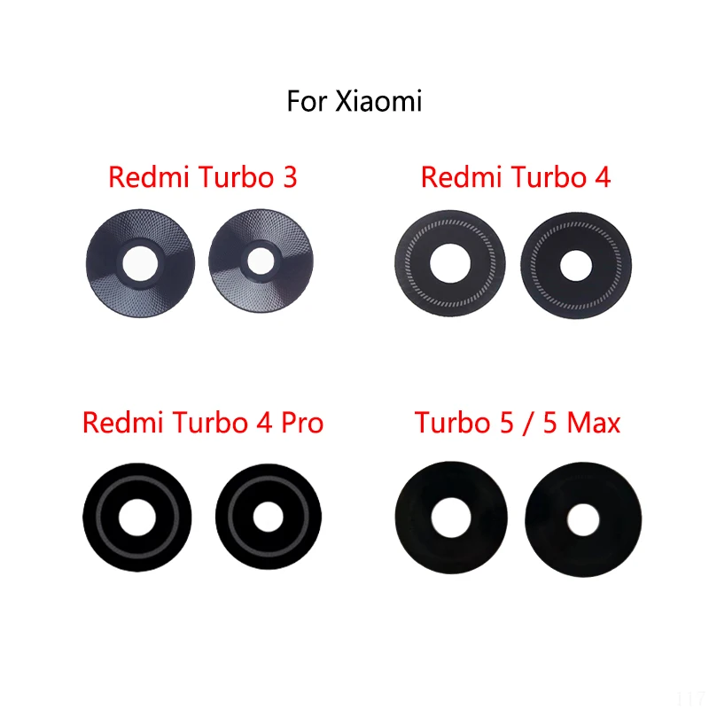 2 Set For Xiaomi Redmi Turbo 5 3 4 Pro 5 Max Rear Camera Glass Lens Protector Mirror High Quality Phone Accessories
