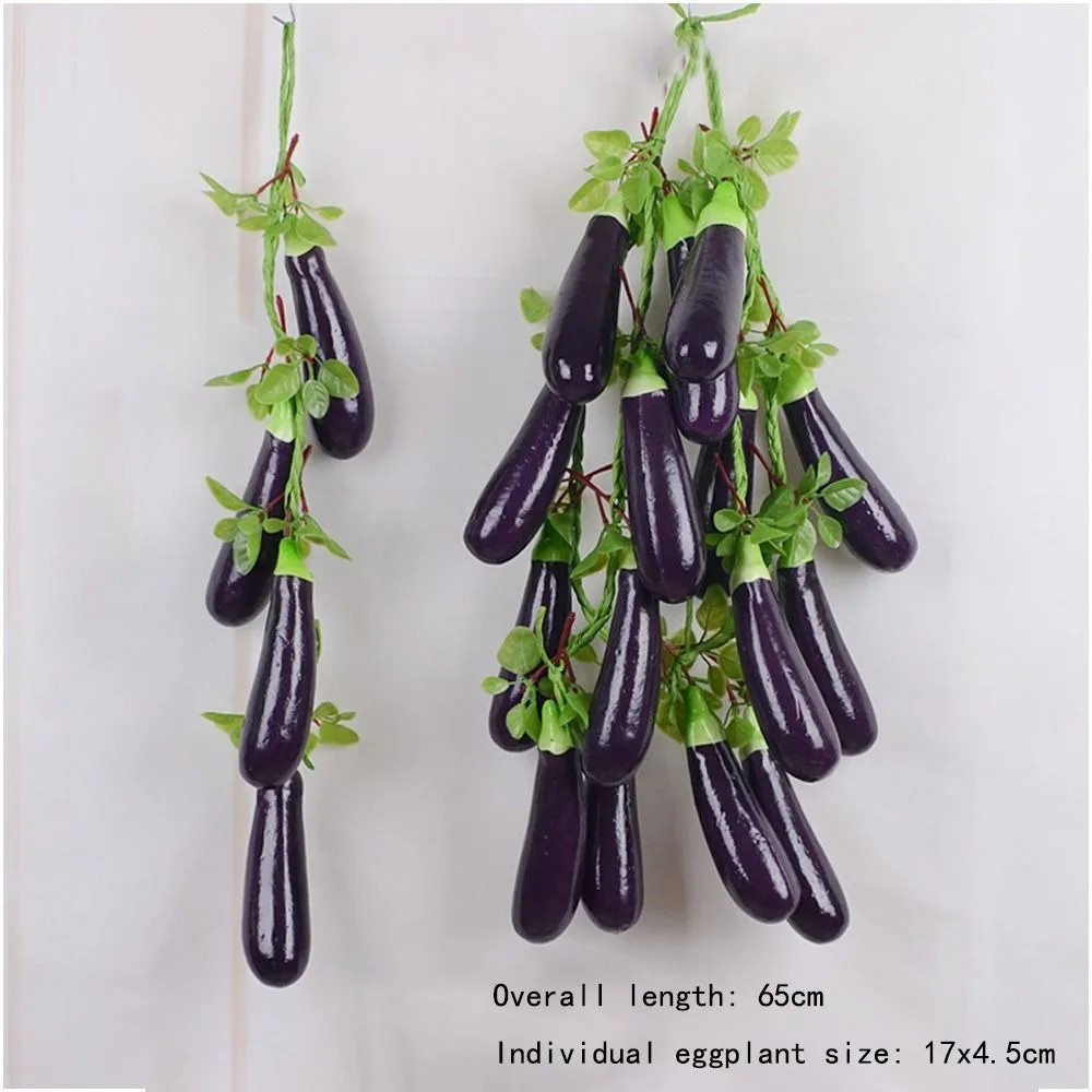 Colorful Artificial Hanging Vegetables String Foam Fake Food Kitchen Decoration