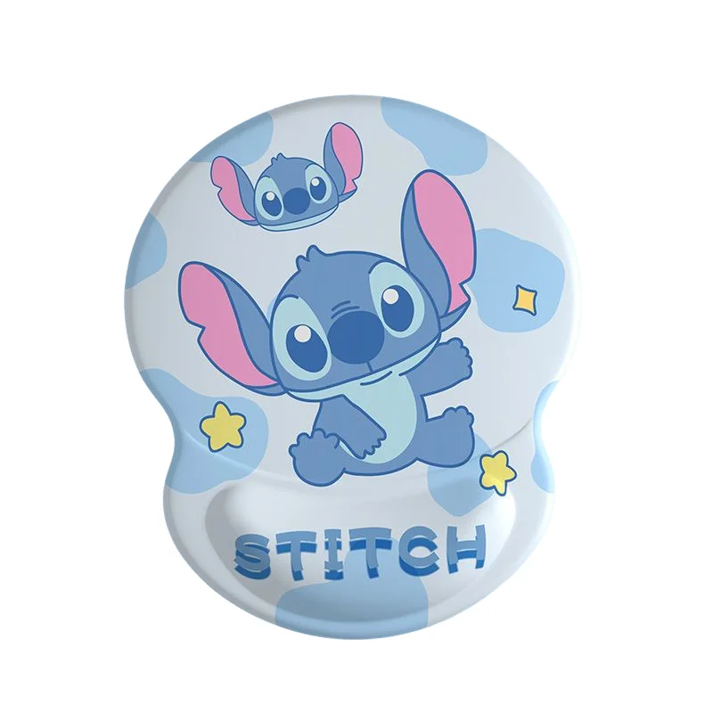

Коврик для мыши Disney Cute Stitch с подставкой для запястья, эргономичный силиконовый коврик для поддержки запястья для ПК, ноутбука, игр