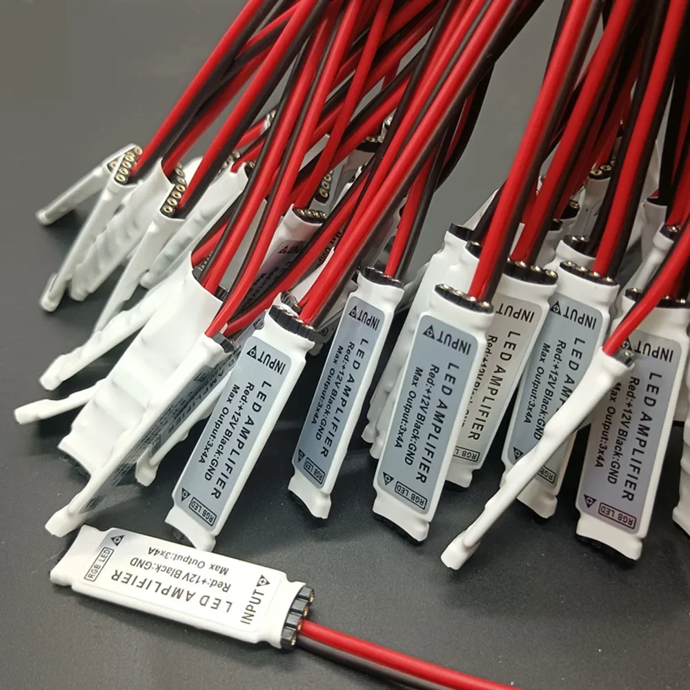 5-10PCS DC 5V-24A 3Keys Mini LED Amplifier monochromRGB Controller Dimmer Driver For 5050/3528/2835 SMD LED Strip Lights