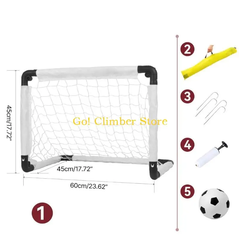 Q84C Gol calcio calcio portatile a pallone da calcio Mini obiettivi calcistici facili installazione