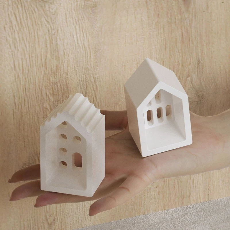 Sturdy Silicone Mould for Making Plaster House Adds Romance Designs