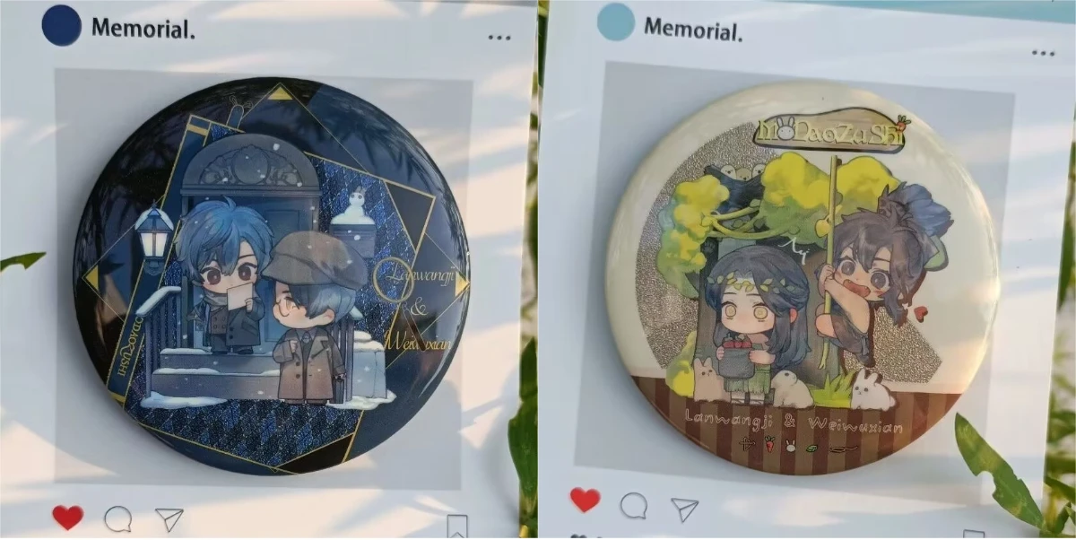 "악마의 길의 주인", Meng Tu Ji 시리즈 LAN Wang Ji Wei Wu Xian 'Q 버전 Baji 자체 제작 Wang Xian 배지