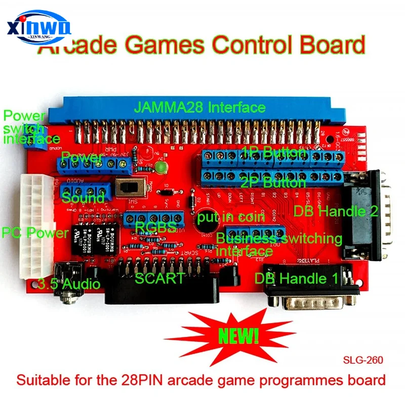 Cbox Converter Board Db Joypad Scart Handle Joypad Jamma For Neo Geo Arcade Game Board Video Game Machine Joystick Konverter