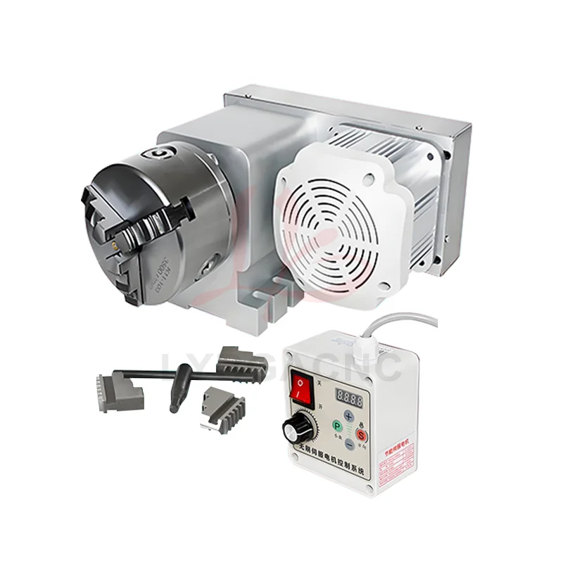 

T5M-3-100AB CNC Adjustable-speed Rotary A-axis Indexing Head with a 100mm Chuck and Three Jaws Suitable for CNC Milling Machines