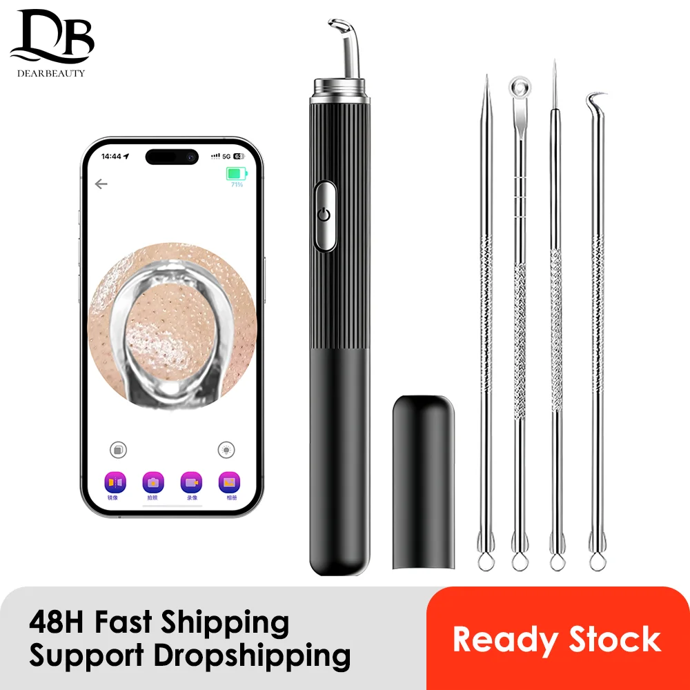 Elektryczny oczyszczacz porów z kamerą HD 50x do usuwania zaskórników i pryszczy, urządzenie do pielęgnacji skóry twarzy.