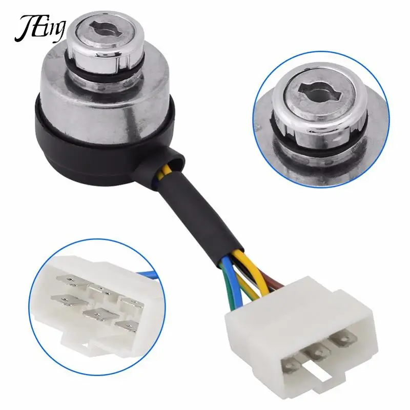 4/6 Wire Way Gasoline Generator Ignition Start Key Lock Combination Switch For 2-3KW 168F and 5-8kw 188F Generator Accessories