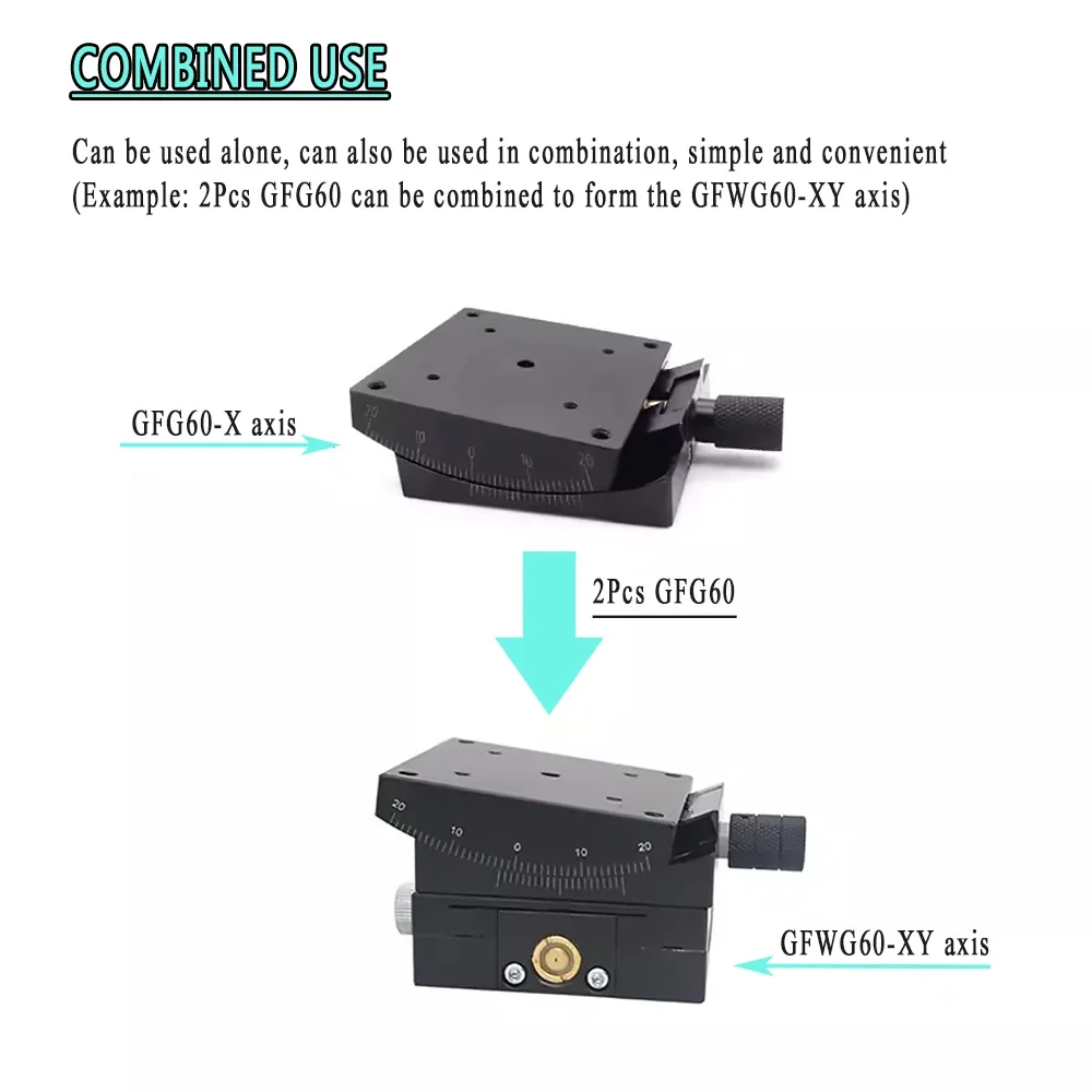 Precision X/XY Axis Stages Manual Goniometer Camera Optical Adjustment Frame Radian Angle Table Swing Angle Adjustment Table