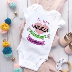 The Best Grandmother Is Promoted To Great-grandmother Baby Romper Pregnancy Announcement Clothes Newborn Short Sleeve Bodysuit