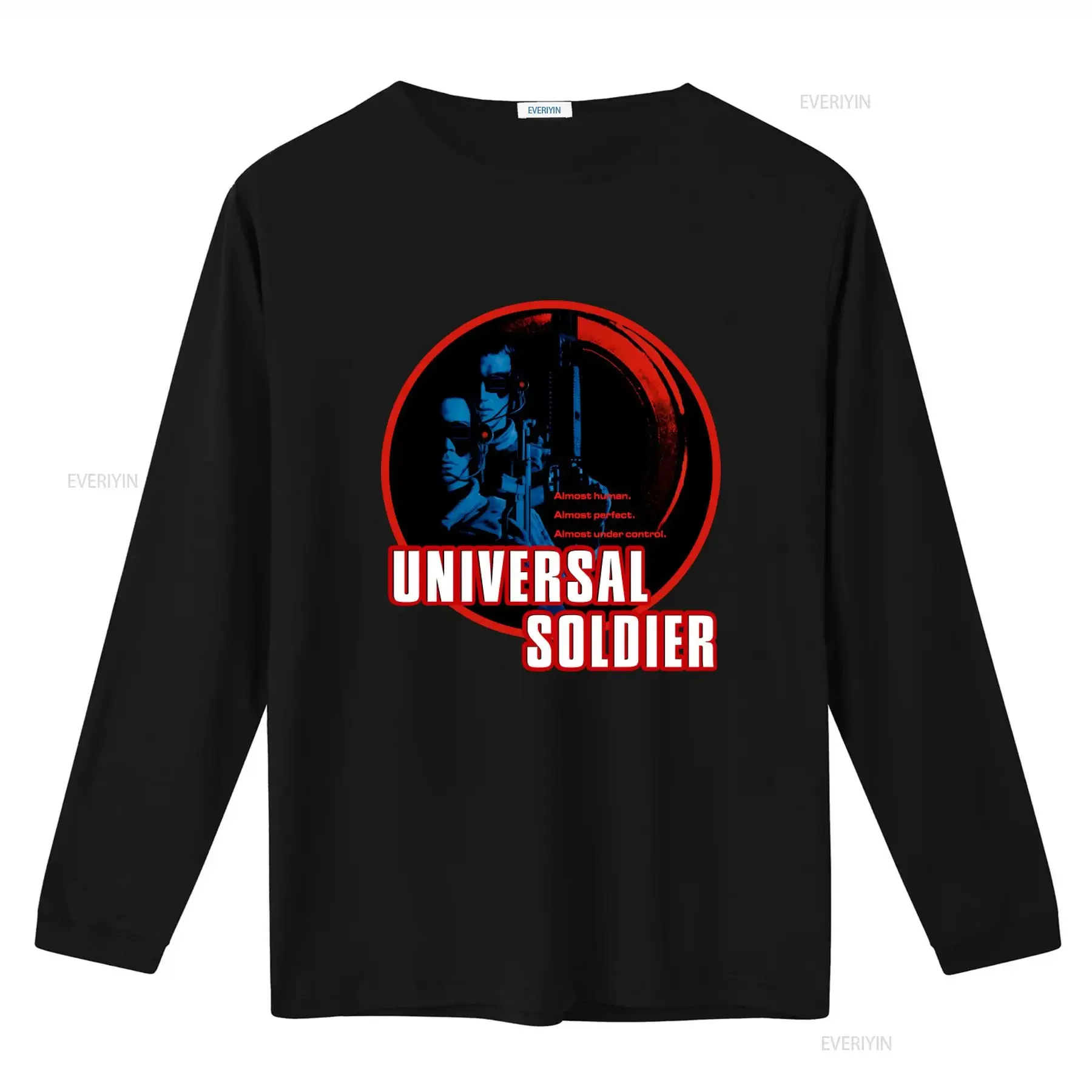 Universal Soldier T Shirt 90's Van Damme Sci Fi Classic New Almost Human Perfect Under Control Design vintage Washed Soft
