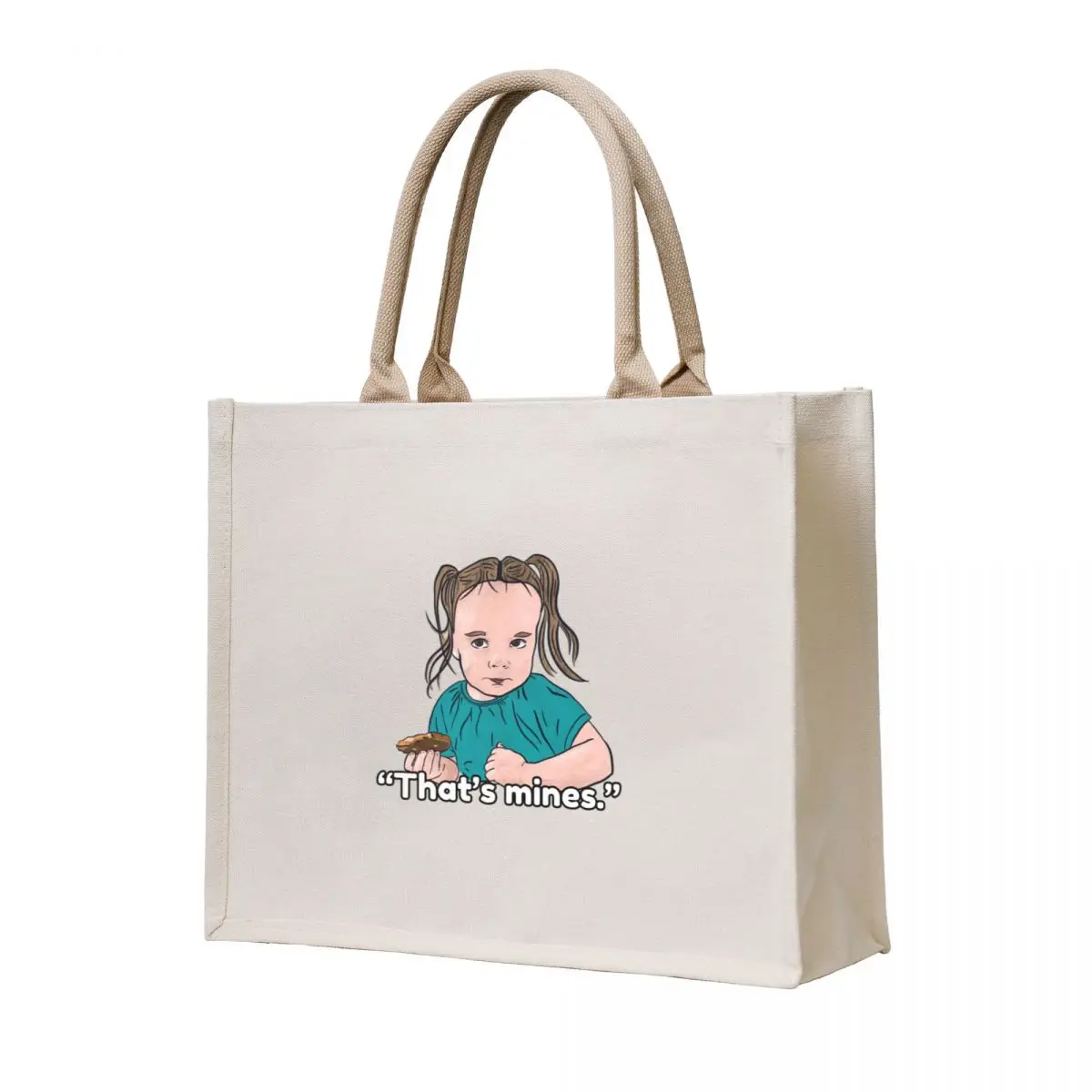 

“That’s mines.” Tote Bag Lady bag shopping cart bags university shopper bag Large bags for women