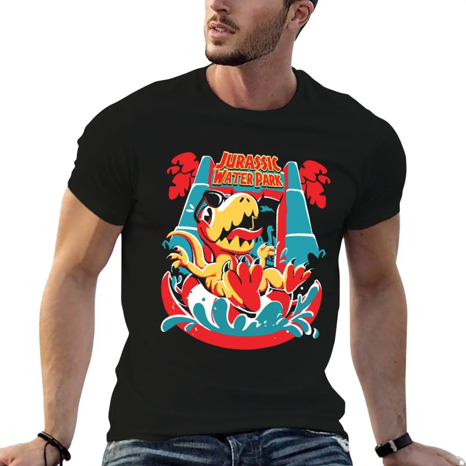 

Jurassic Water Park T-Shirt t shirt personalised t shirts for man cotton soft T-Shirt