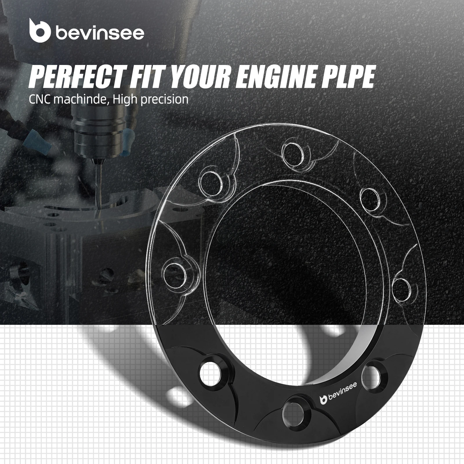 Около 3,1-дюймовой выпускной трубы Вставка выхода под крыло Турбо сливной канал Обрезное кольцо Бампер Фланец