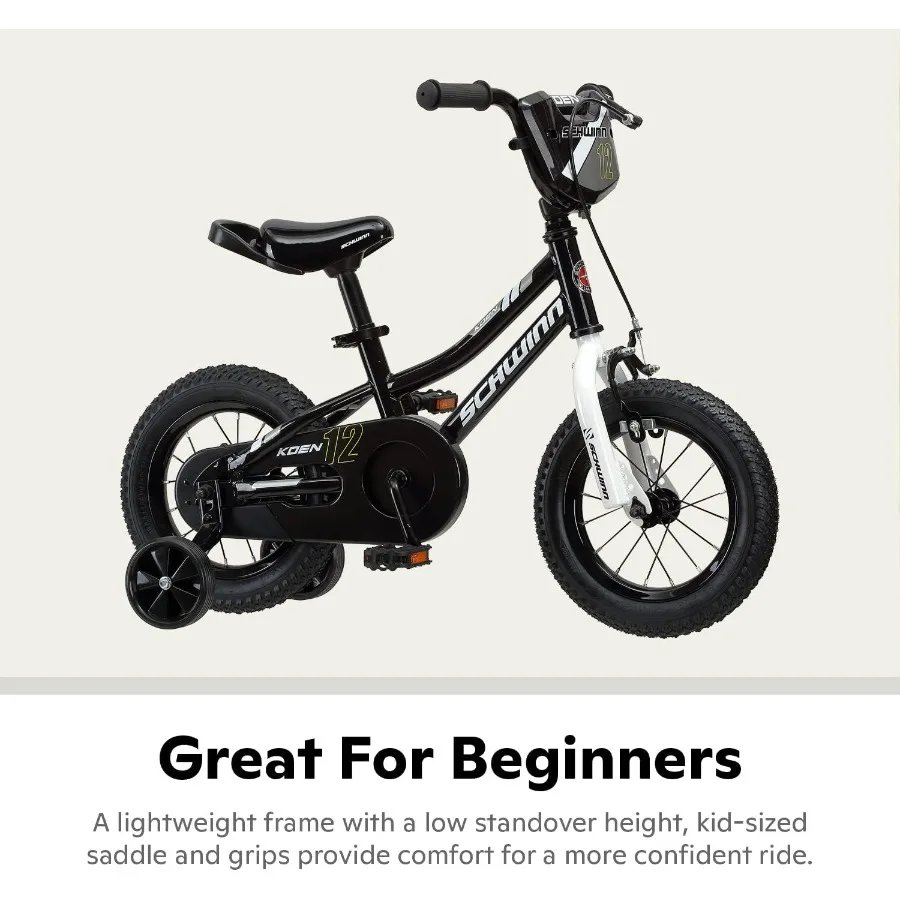 6～13歳向けの12インチ自転車、ブラック、ブルー、レッド、ティール、ピンクまたはパープル、スマートスタート人間工学に基づいたデザイン、調節可能なシートは成長に合わせて調整可能