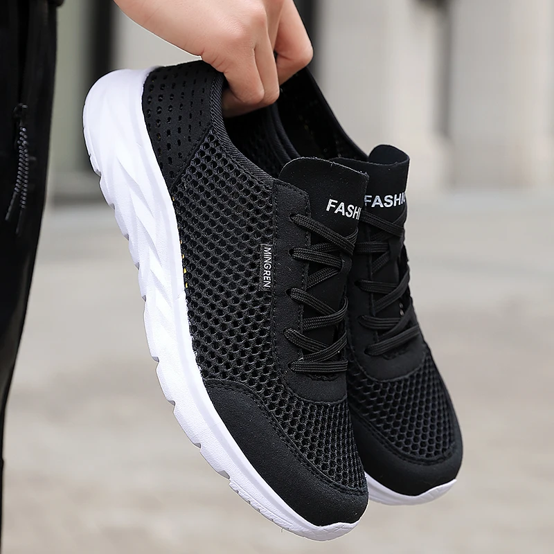 YRZL Mens Athletic Running Shoes Breathable Lightweight Comfortable Walking Shoes Non Slip Casual Shoes for Men Sports Sneakers