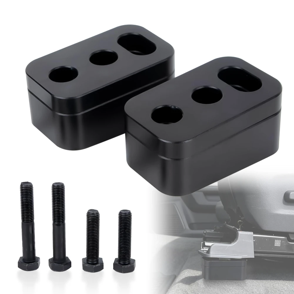 2PCS Aluminum Seat Risers Spacers For Toyota Tundra 3rd Gen 2022-2025 Driver Passenger Adjustable Seat Lift Blocks