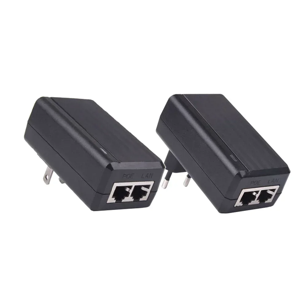 1000Mbps POE Injector 15V1A/24V1A/48V0.5A Output EU US Plug for CCTV IP Camera Power Supply POE Ethernet Adapter Phone AP