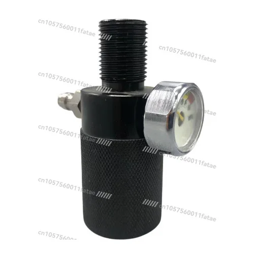 inflatable adapter with male head with pressure gauge luminous display quick connect inflatable 8mm quick connect male head