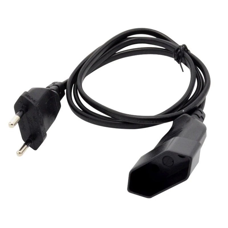 European EU 2 Prong Male To Female Power Extension Cord Cable For PC Computer PDU UPS