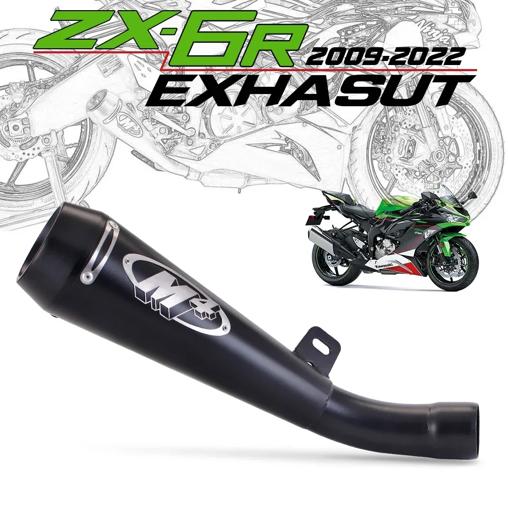

M4 exhaust muffler Slip On Line for zx6r 636 2009-2023