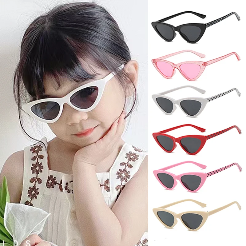 Children Sunglasses Fashion Cute Cat Eye Eyewear For Girl Boy Baby Kids Infant Shades Goggles Outdoor Anti-glare UV400 Glasses