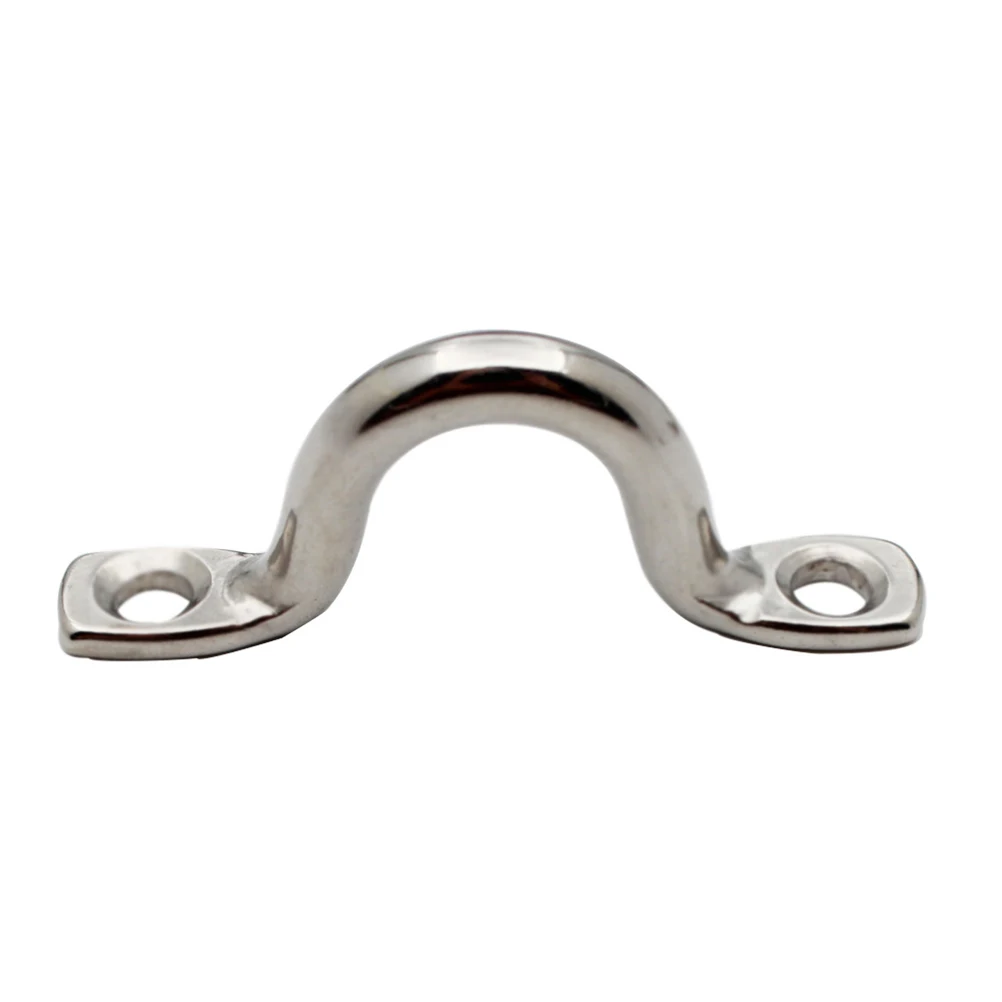 

10 Pcs Yacht Bow Handle Boat Handles Stainless Steel Bimini Pad Staple Ring Hook