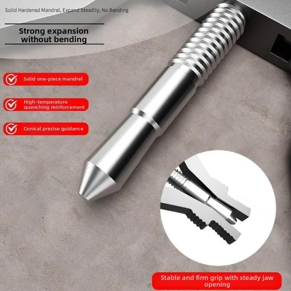 Electroplated Metal Broken Pipe Thread Extractor Hex Shank Expandable Gripping Mechanism Pipe Extractor Tool Drill Compatible