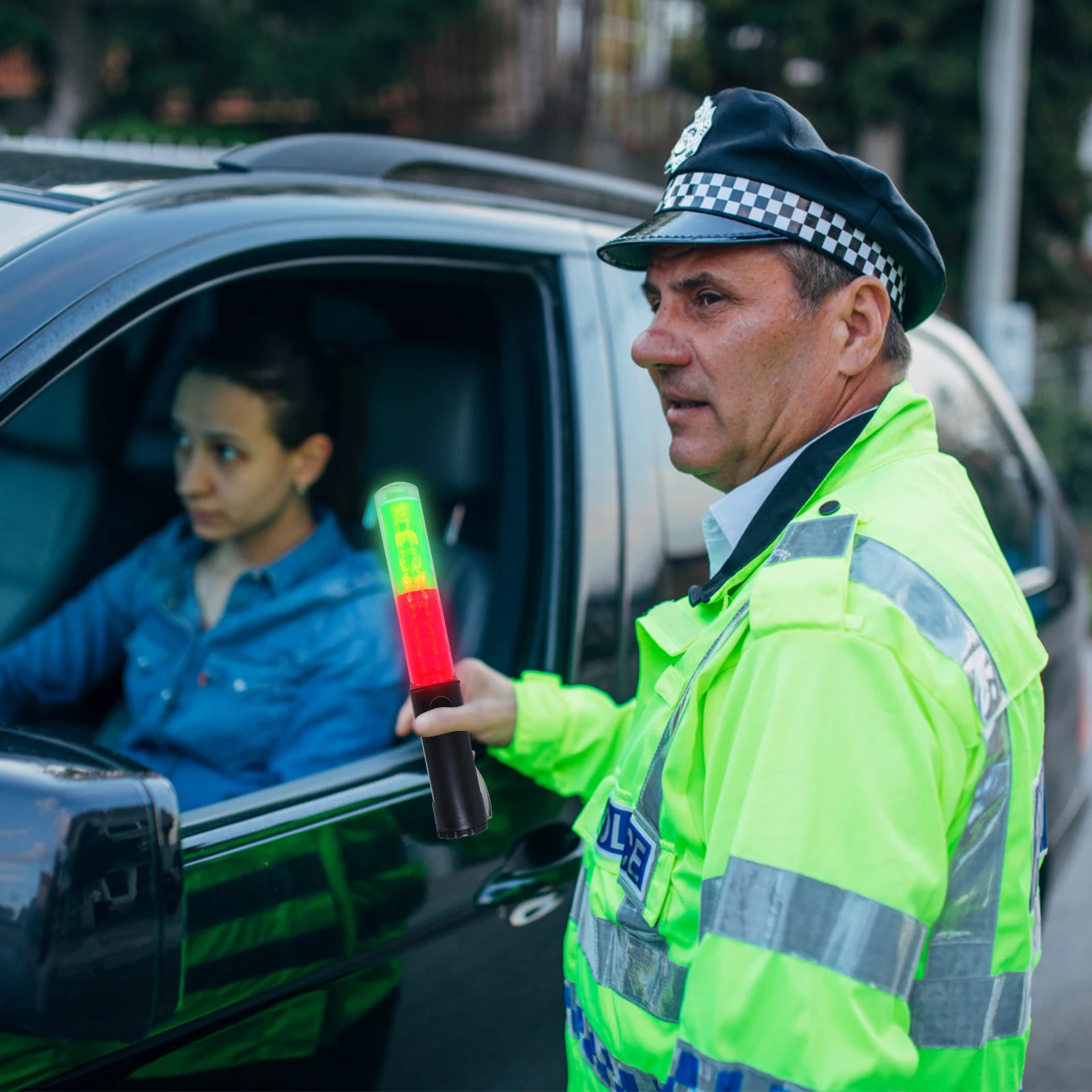 Traffic Baton 26cm LED Light Sticks Concert Glowsticks Camping Luminous Evacuation Warning Reusable