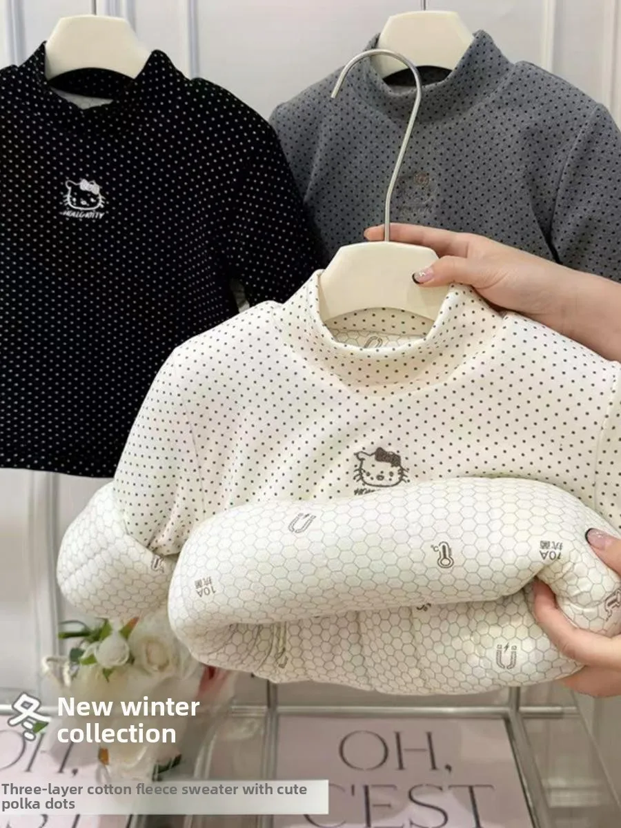 

Thiened Tee-Layer Cotton Jaet Autumn Winter Sle Girls Warm Faionable Top Children Clothes Cotton Coat Kids Outfits