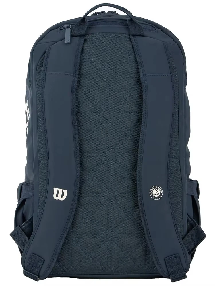 2025 Wilson Bolsa de tênis francesa aberta co-branded multifuncional mochila de tênis profissional de grande capacidade máx. para 2 raquetes
