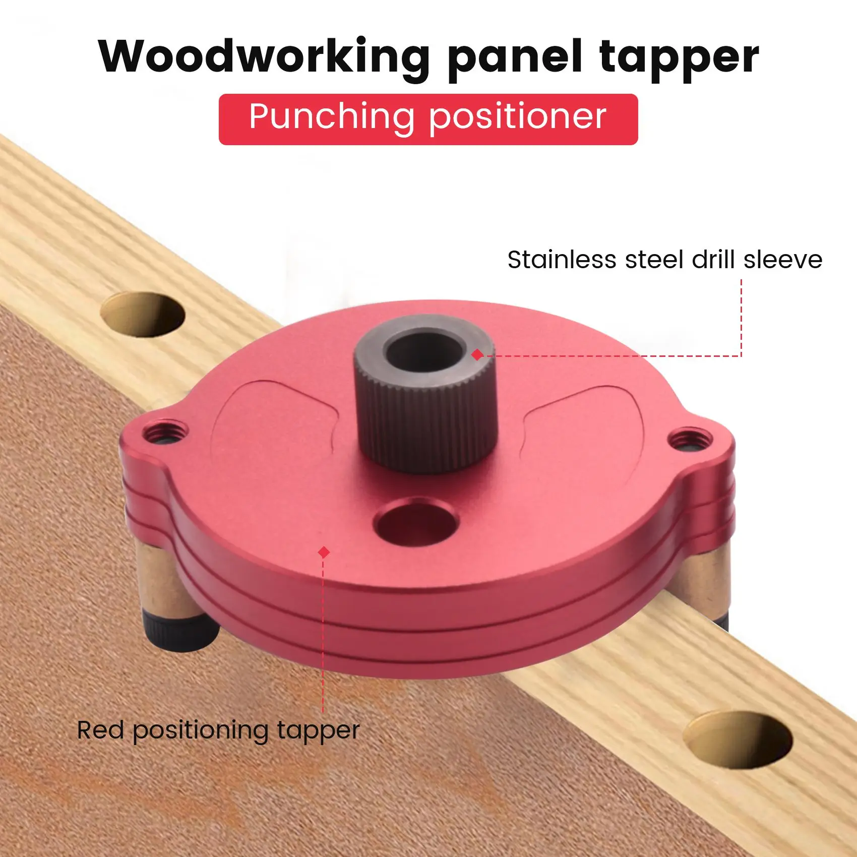 Jig per fori tascabili per la lavorazione del legno 2/3/4/5/6/8/10mm strumenti per perforatori con localizzatore di guida per trapano a perno verticale autocentrante