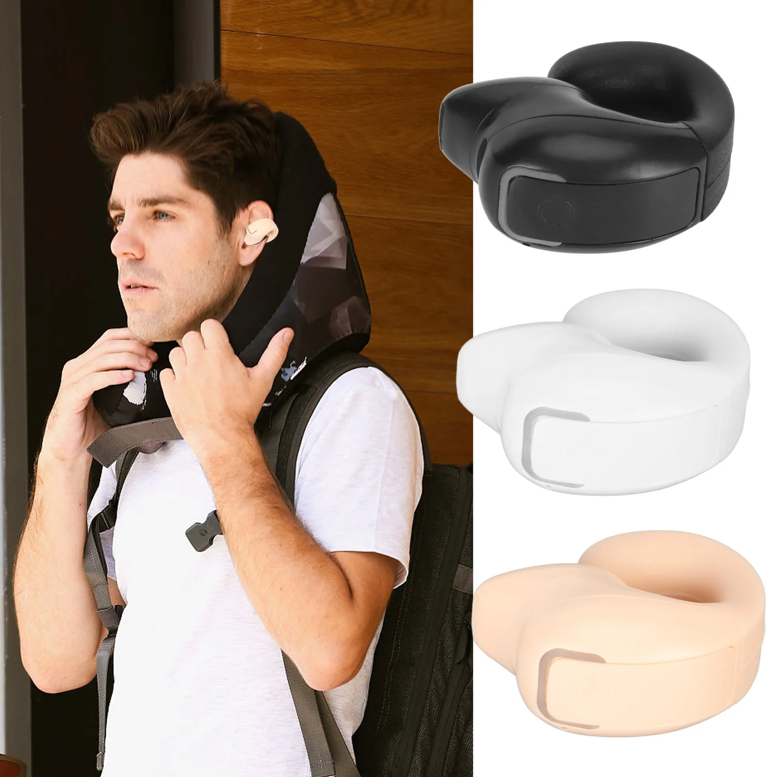 سماعات أذن لاسلكية بلوتوث 5.3 مشبك أذن واحد خفيف الوزن مريح بزر واحد سماعات أذن بلوتوث للموسيقى للجري