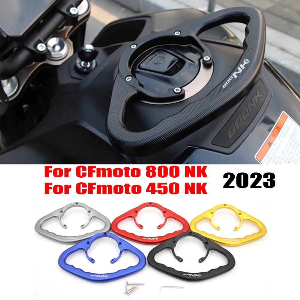 For CFmoto 800NK 450NK Motorcycle Conversion Fuel Tank Armrest Handle Holder NK800 NK450 2023 Accessories Rear Seat Armrest