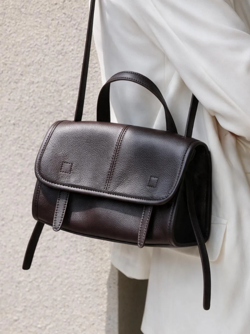 top-grain-calfskin-bag-niche-retro-backpack-tote-relax-style-genuine-leather-shoulder-crossbody-handbag-messenger-bag
