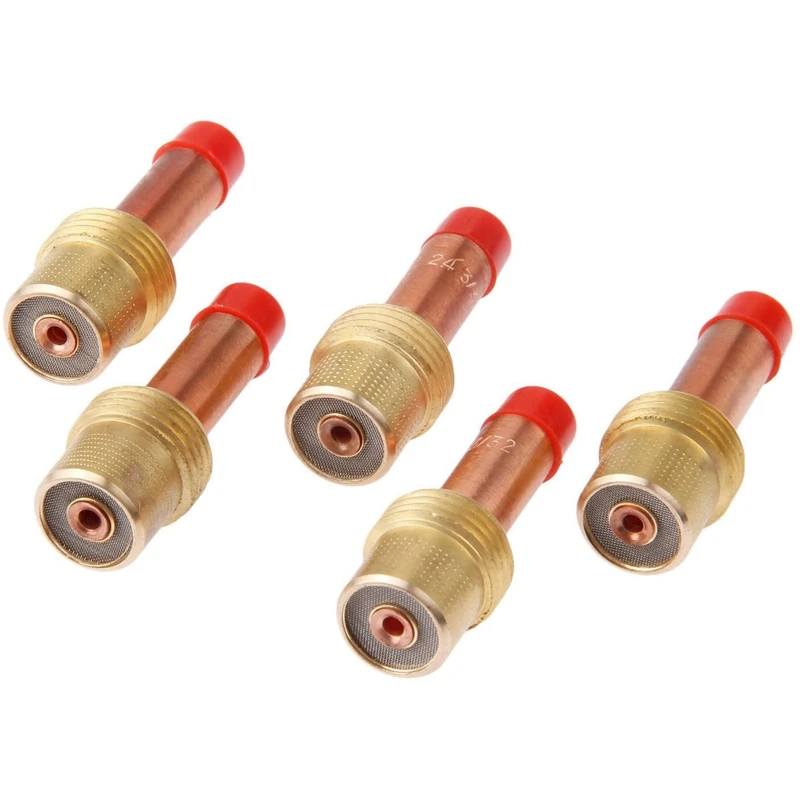 HOT SALE 10Pcs TIG Accessory Gas Lens Medium 45V26 Size 2.4Mm 3/32 Inch For Welding Torch 17 18 26 DB PTA SR Series Consumables