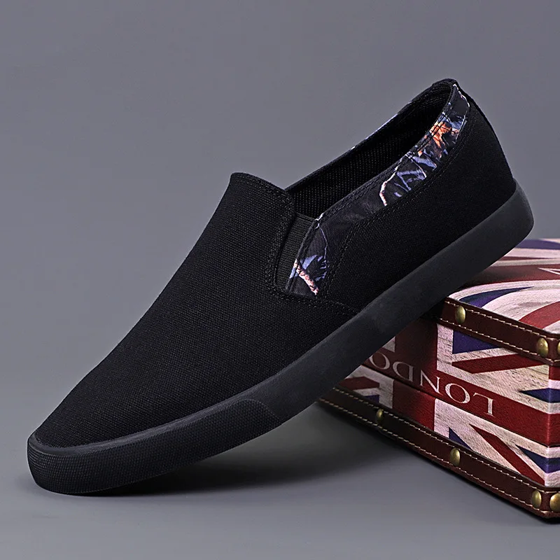 New Trendy Men's Canvas Shoes Classic Light Breathable Casual  Loafers Men Fashionable Old Beijing Men's Shoes Sneakers