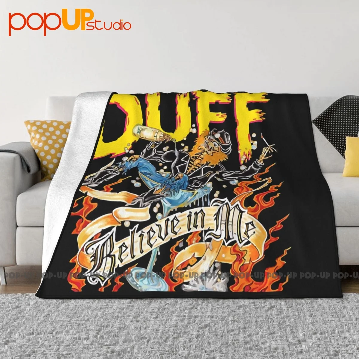 Duff Mckagan Believe In Me Blanket Home Sofa Bed Anti-Pilling Sofa Dedicated Home Decotation