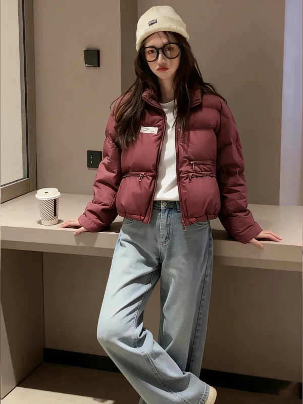 レディース ダウンコットンジャケット 冬 2026 新作 韓国風 スリープルース オルトブレッド スリープルースコート 小さいサイズ対応 暖かいアウター