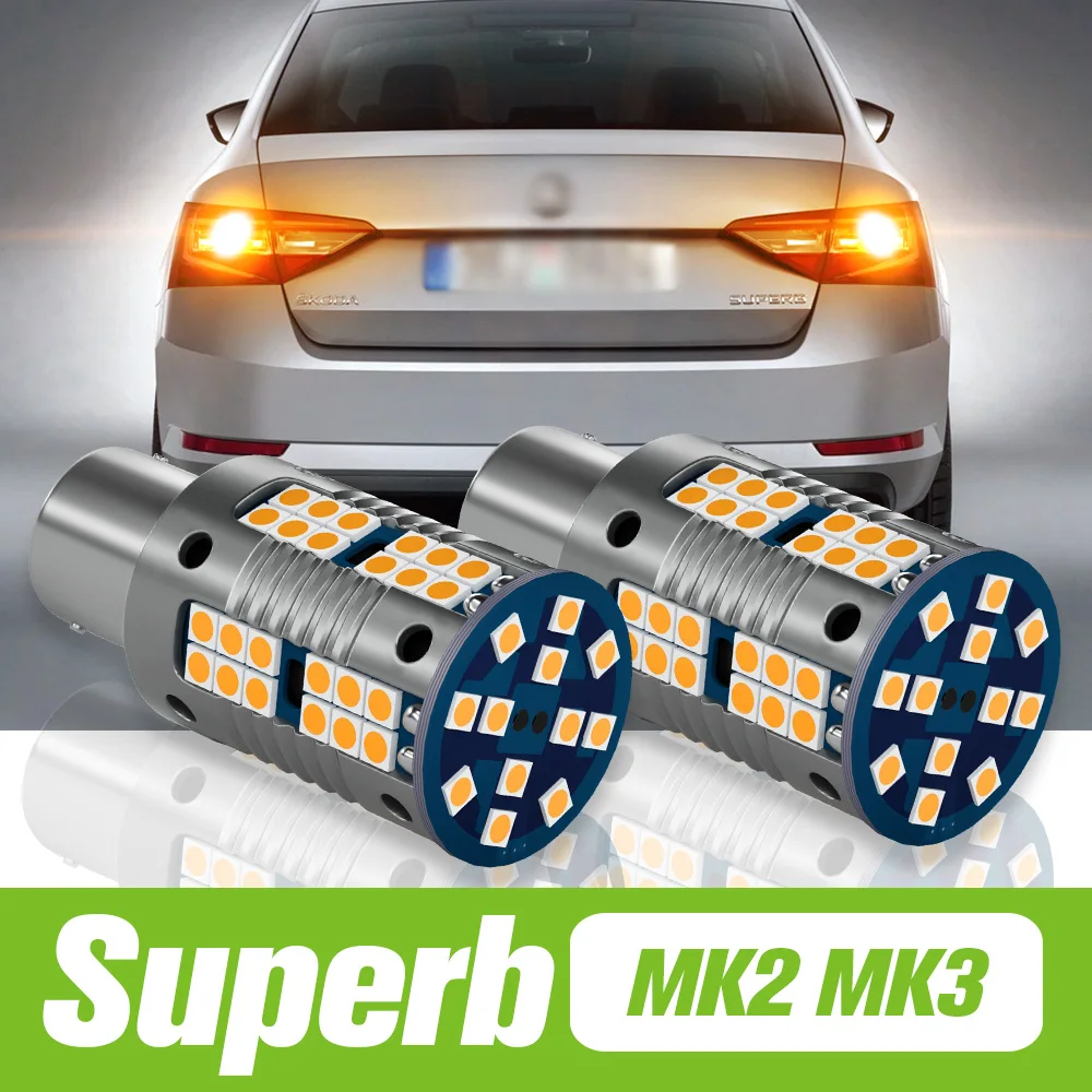 

2pcs For Skoda Superb MK2 MK3 2008-2015 LED Rear Turn Signal Light Turning Lamp 2009 2010 2011 2012 2013 2014 Accessories