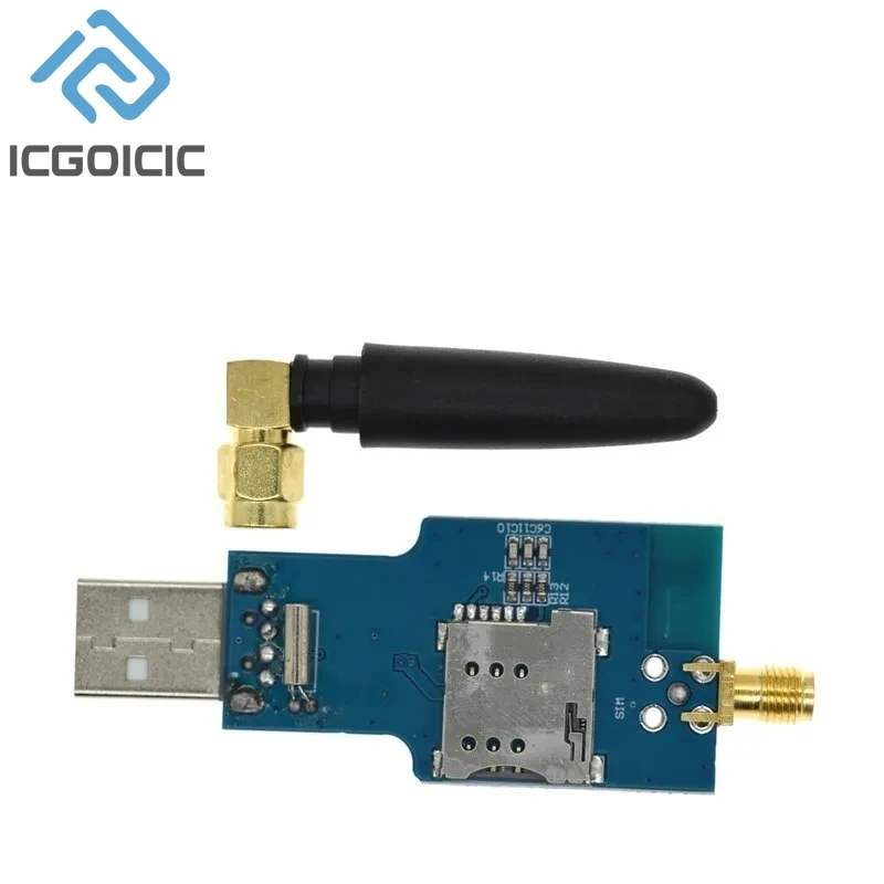 USB To GSM Module Quad-band GSM GPRS SIM800 SIM800C Module For Wireless Bluetooth SMS Messaging With Antenna