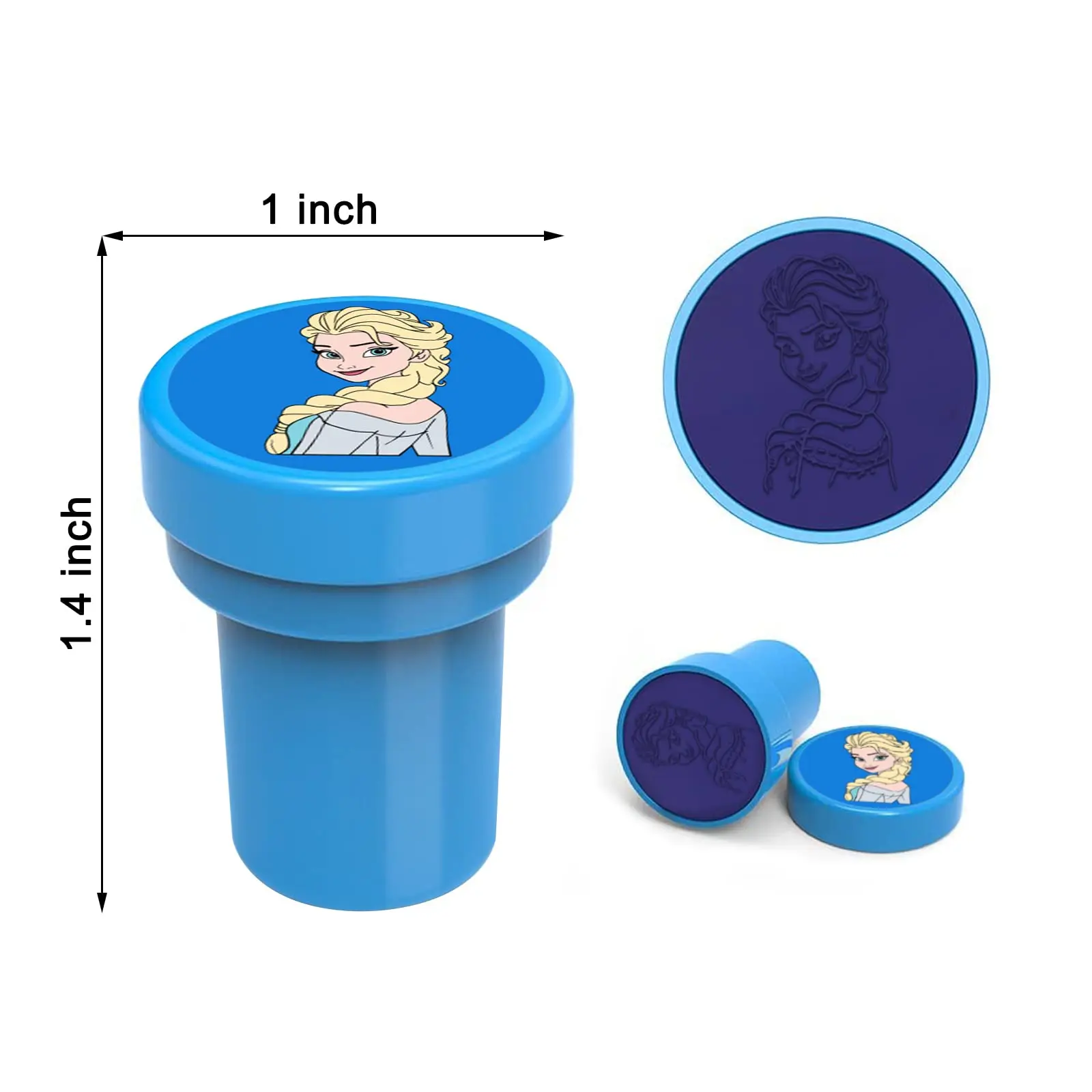 10/20/30Pcs Frozen Theme Seal Stamps Party Favor Girls Birthday Party Gifts Anna Elsa Princess Stampers Classroom Rewards Prizes