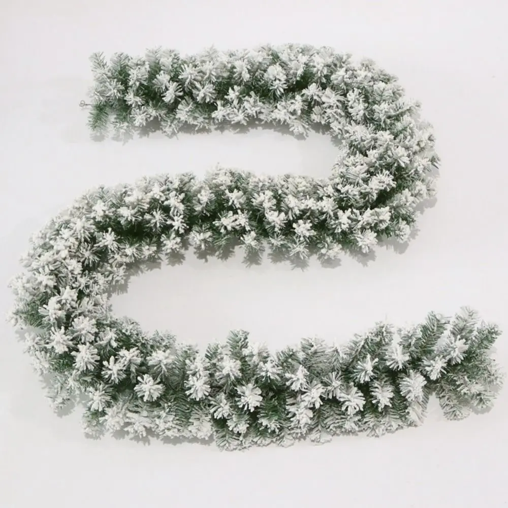 

2.7M Artificial Christmas Garland PVC Simulation Cedar Velvet Rattan Lifelike Flexible Christmas Tree Decoration Shop Window