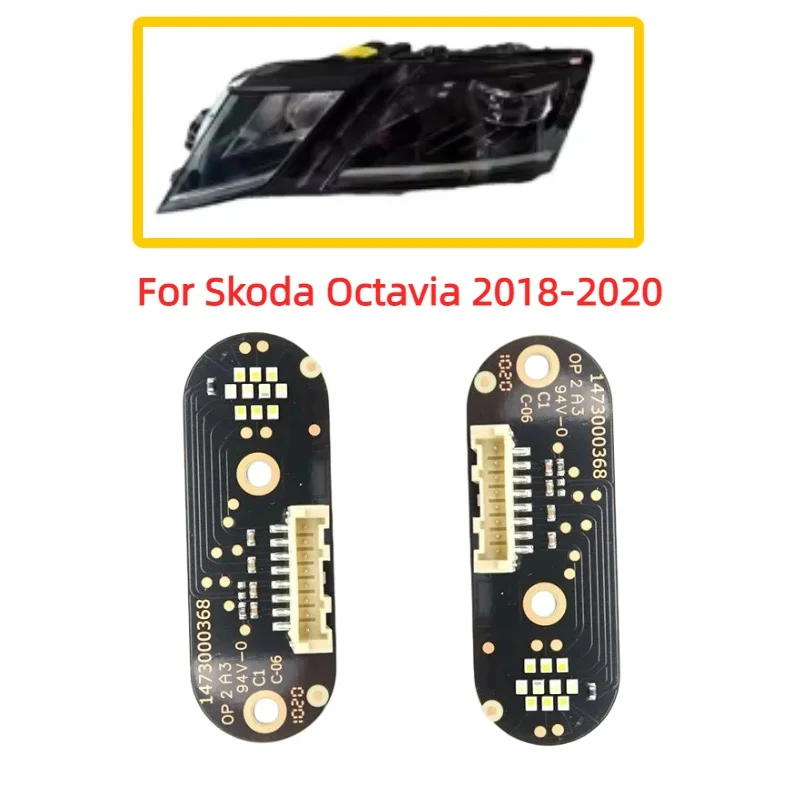 Car Headlight DRL Circuit Board Module White Angel Eye Chip For Skoda Octavia 2018-2020 Daytime Running Light Control Board