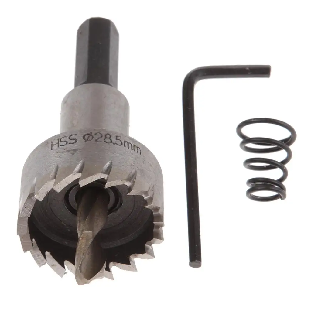 HSS Drill Bit Hole Saw for Metal,Wood,PVC Board Plastic Plate 28.5mm